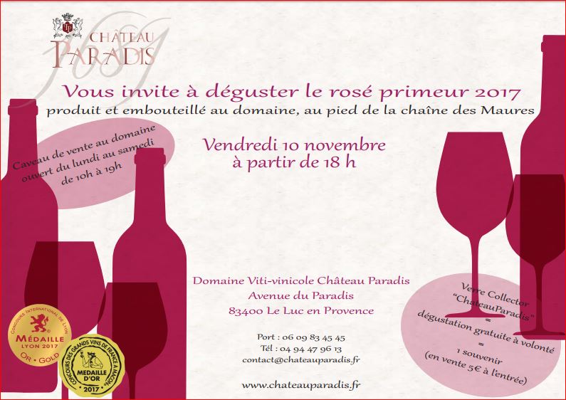 Dégustation du vin rosé primeur 2017